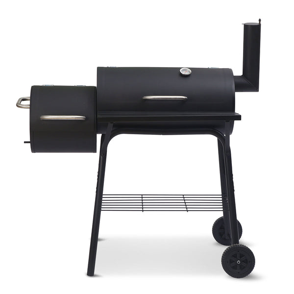 Wallaroo Outdoor Barbecue Grill And Offset Smoker For Garden Cooking Heating Barbecues Grills & Smokers