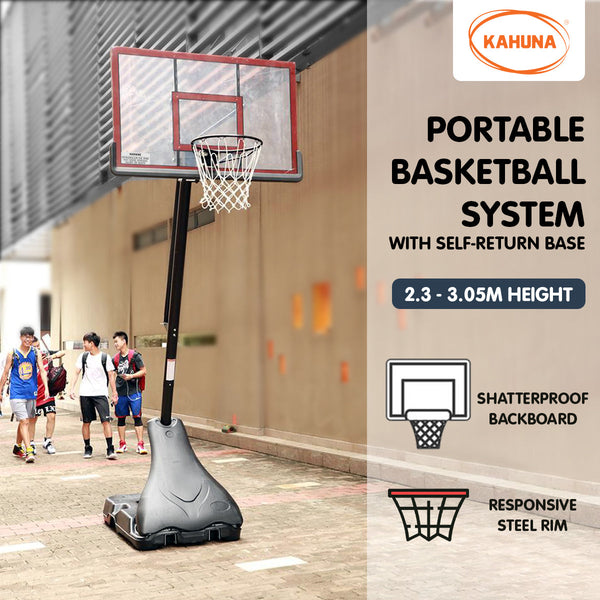 Kahuna Basketball Ring Stand Height Backboard System Sporting Goods Basketball Backboards