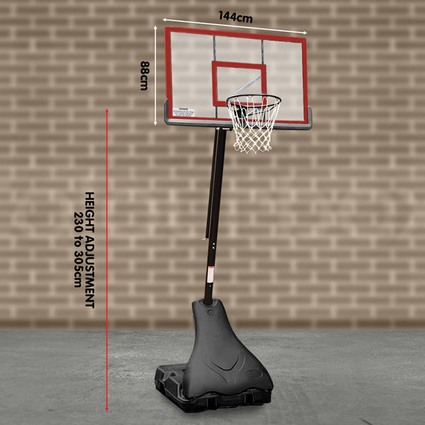 Kahuna Basketball Ring Stand Height Backboard System Sporting Goods Basketball Backboards