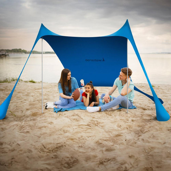 Wallaroo Beach Tent Canopy Sunshade 2M X Blue Tents