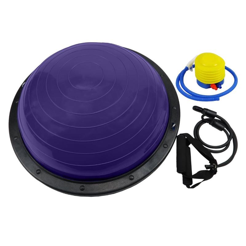 Powertrain Fitness Yoga Ball Home Gym Workout Balance Trainer Purple Exercise Balls