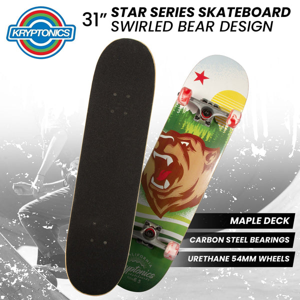 Kryptonics 31 Inch Star Series Complete Skateboard Skateboards