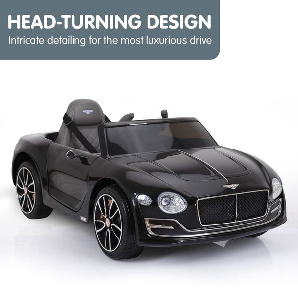 Bentley Exp 12 Licensed Speed 6E Electric Kids Ride On Car Black Kids Ride On Toys