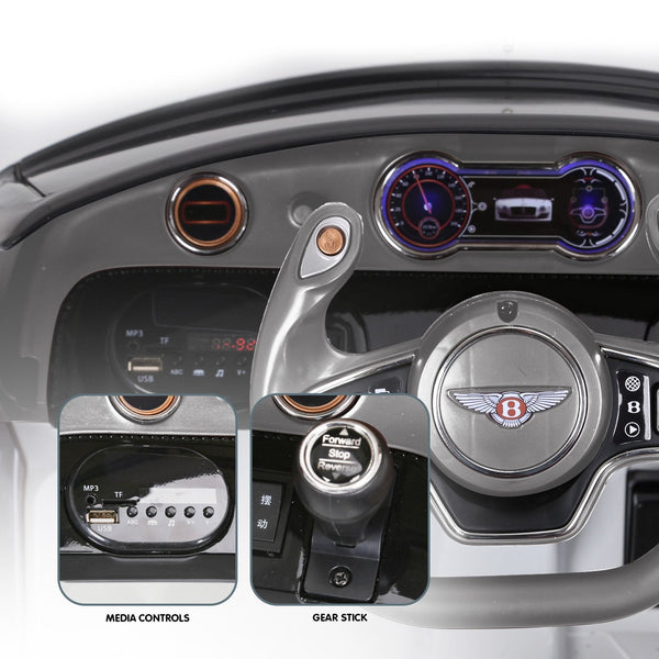 Bentley Exp 12 Licensed Speed 6E Electric Kids Ride On Car Black Kids Ride On Toys