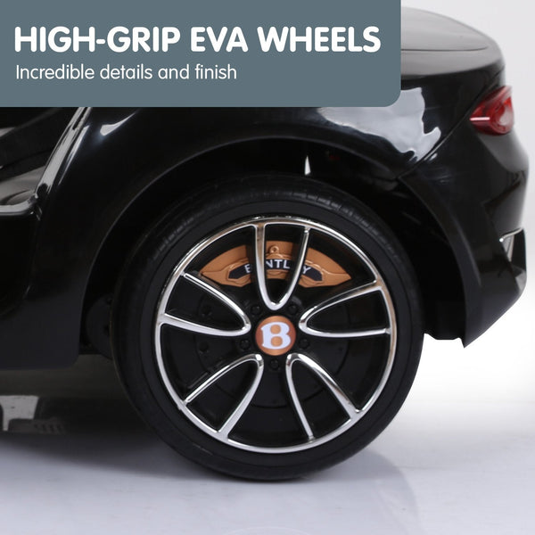 Bentley Exp 12 Licensed Speed 6E Electric Kids Ride On Car Black Kids Ride On Toys