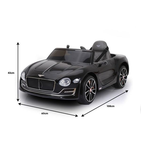 Bentley Exp 12 Licensed Speed 6E Electric Kids Ride On Car Black Kids Ride On Toys