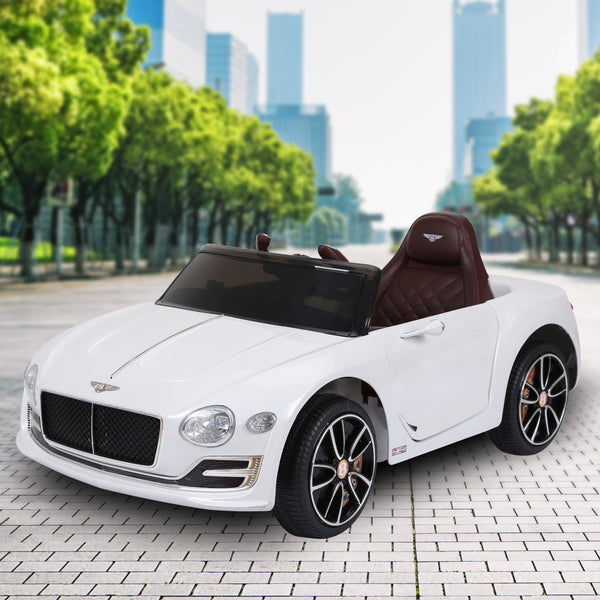 Bentley Exp 12 Speed 6E Licensed Kids Ride On Electric Car Remote Control White Kids Ride On Toys