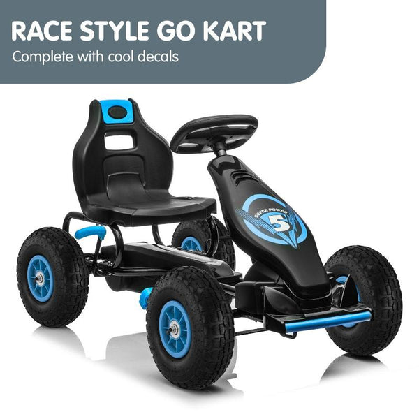 Kahuna G18 Kids Ride On Pedal Go Kart Blue Kids Ride On Toys