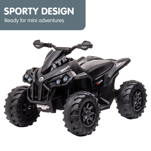 Kahuna Gts99 Kids Electric Ride On Quad Bike Toy Atv 50W Black Kids Ride On Toys