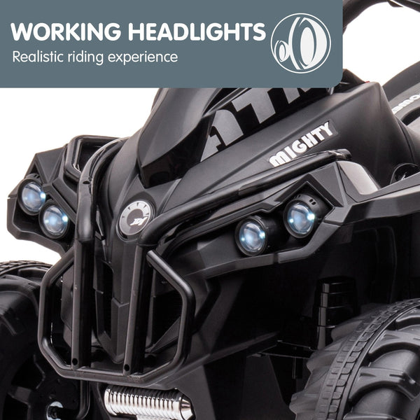 Kahuna Gts99 Kids Electric Ride On Quad Bike Toy Atv 50W Black Kids Ride On Toys