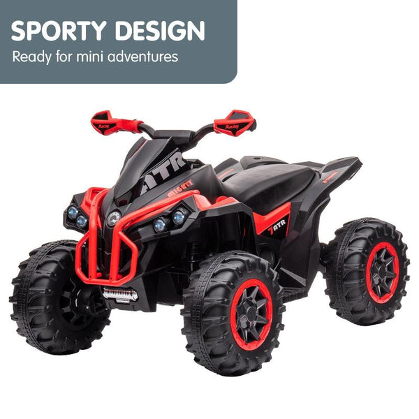 Kahuna Gts99 Kids Electric Ride On Quad Bike Toy Atv 50W Red Kids Ride On Toys