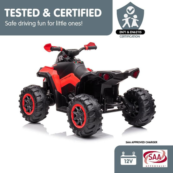 Kids Ride On Toys Kahuna Gts99 Kids Electric Ride On Quad Bike Toy Atv 50W Red