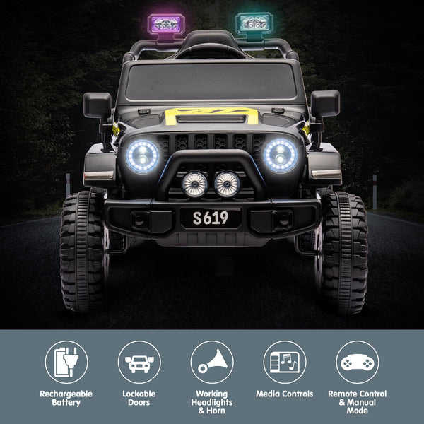 Kahuna S619 Gravity Kids Electric Ride On Car Black Kids Ride On Toys