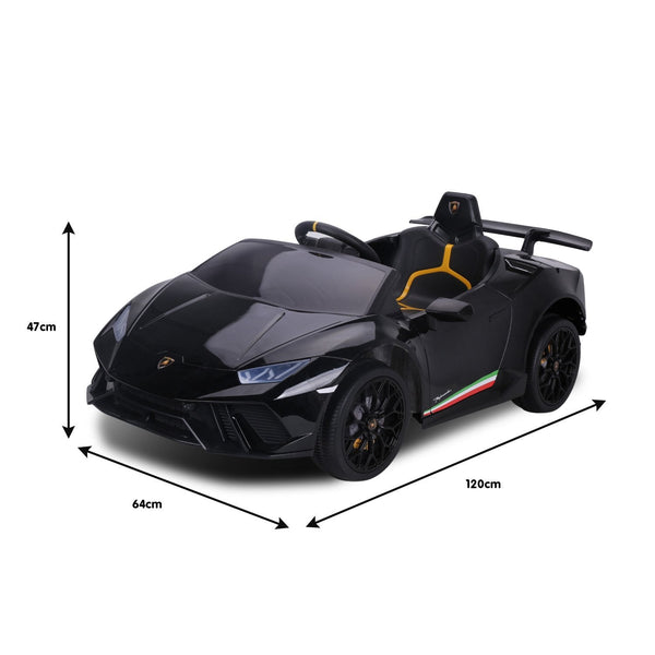 Kahuna Lamborghini Performante Kids Electric Ride On Car Remote Control Black Kids Ride On Toys
