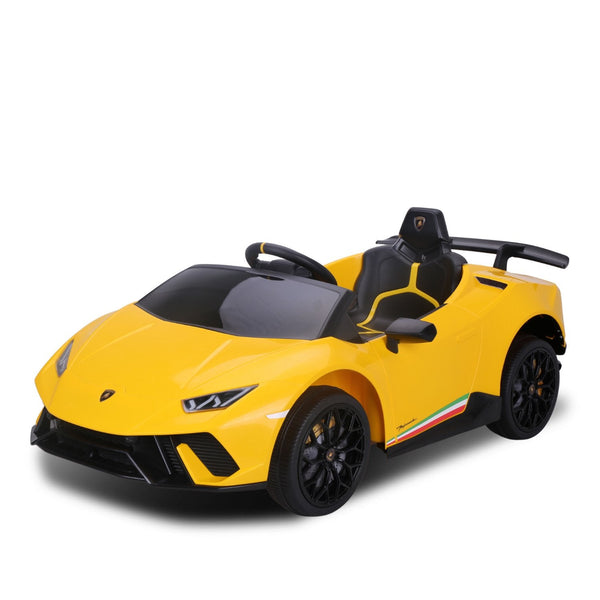 Kahuna Lamborghini Performante Kids Electric Ride On Car Remote Control Yellow Kids Ride On Toys
