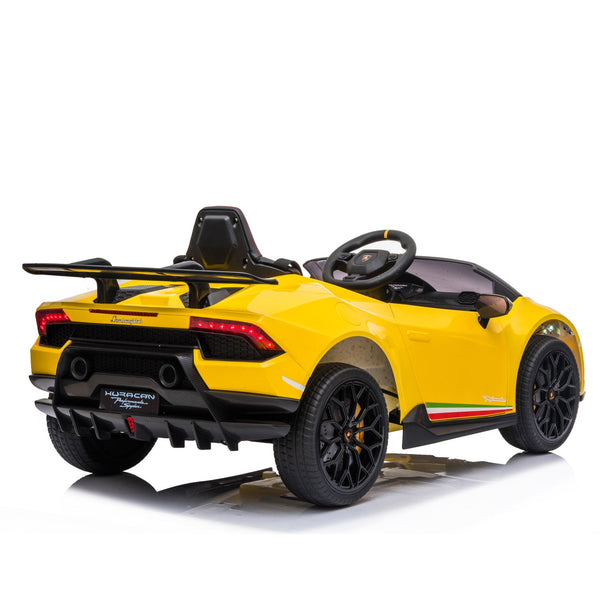 Kahuna Lamborghini Performante Kids Electric Ride On Car Remote Control Yellow Kids Ride On Toys