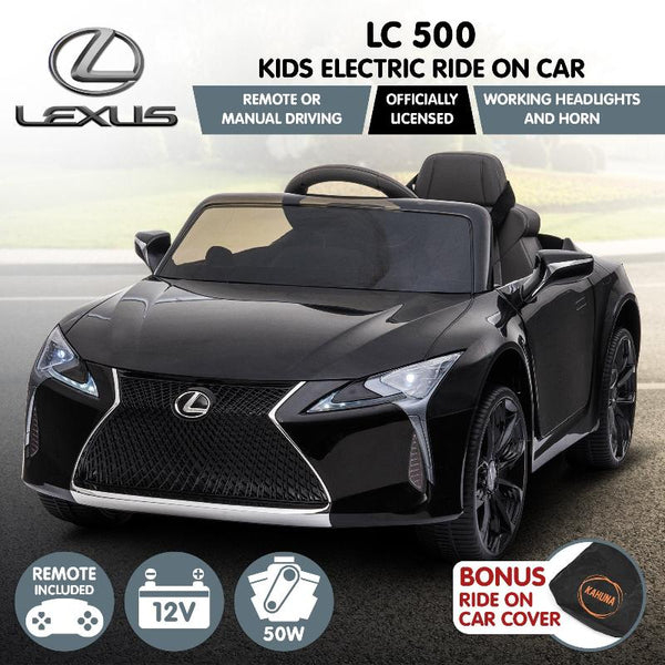 Kahuna Licensed Lexus Lc 500 Kids Electric Ride On Car Black Kids Ride On Toys