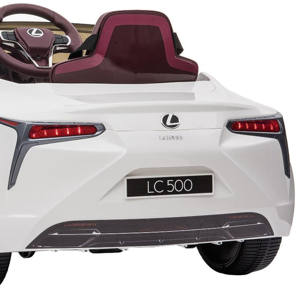 Kahuna Licensed Lexus Lc 500 Kids Electric Ride On Car White Kids Ride On Toys