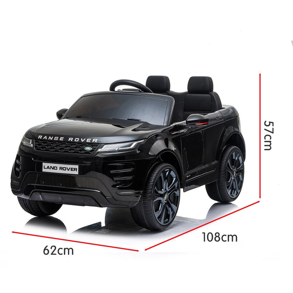Kahuna Land Rover Licensed Kids Electric Ride On Car Remote Control Black Kids Ride On Toys