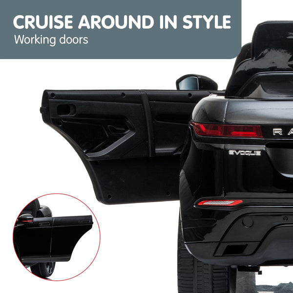 Kahuna Land Rover Licensed Kids Electric Ride On Car Remote Control Black Kids Ride On Toys