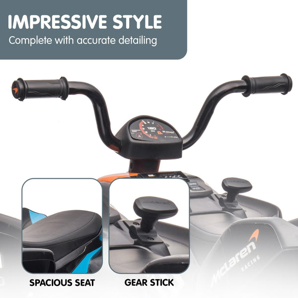 Kahuna Mcl35 Mclaren Toy Ride On Electric Quad Bike Black Kids Ride On Toys