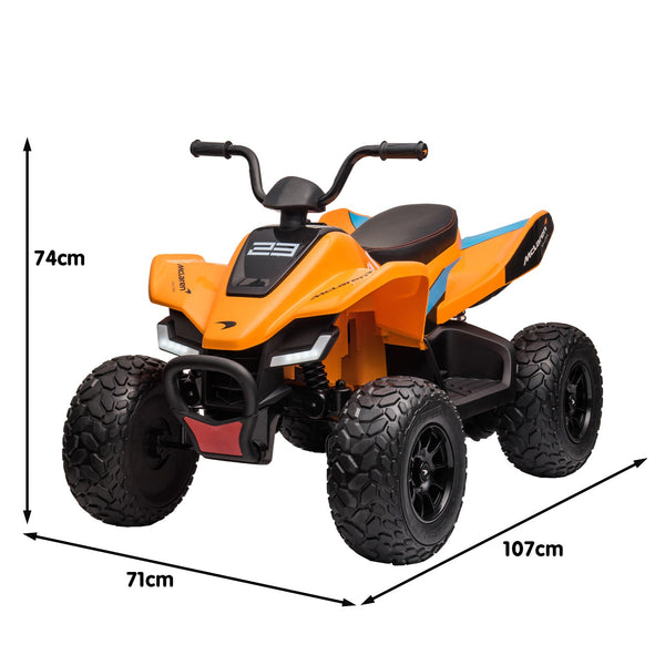 Kahuna Licensed Mcl35 Mclaren Kids Toy Ride On Electric Quad Bike Orange Kids Ride On Toys