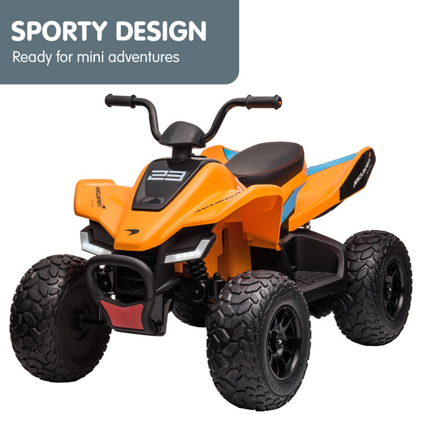 Kahuna Licensed Mcl35 Mclaren Kids Toy Ride On Electric Quad Bike Orange Kids Ride On Toys