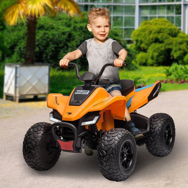 Kahuna Licensed Mcl35 Mclaren Kids Toy Ride On Electric Quad Bike Orange Kids Ride On Toys