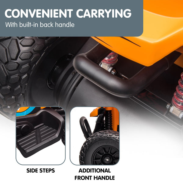 Kahuna Licensed Mcl35 Mclaren Kids Toy Ride On Electric Quad Bike Orange Kids Ride On Toys