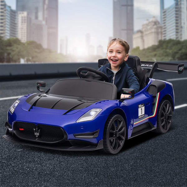 Kahuna Maserati Mc20 Gt2 Licensed Electric Kids Ride On Race Car Blue Kids Ride On Toys