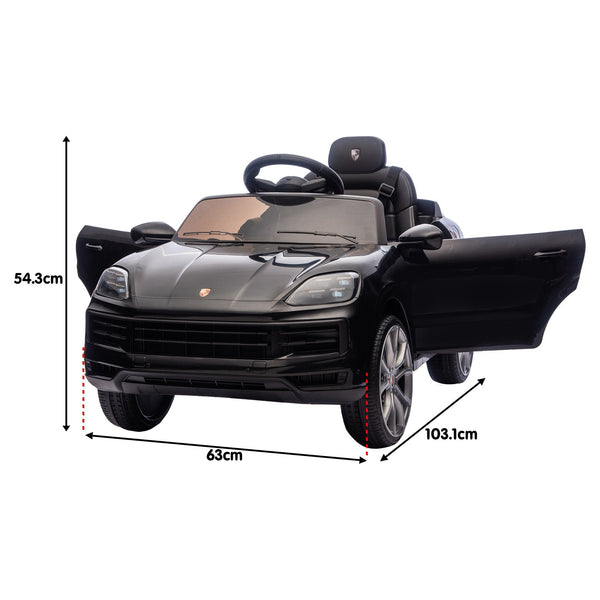 Kahuna Porsche Cayenne E Hybrid Coupe Licensed Kids Electric Ride On Car W/Remote Control 50W Dual Motors Speed Settings Kids Ride On Toys