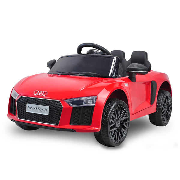 R8 Spyder Audi Licensed Kids Electric Ride On Car Remote Control Red Kids Ride On Toys