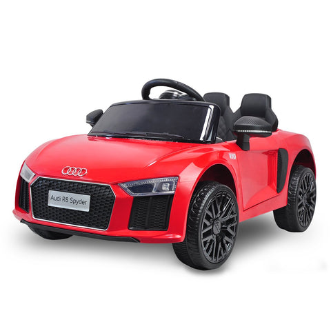 R8 Spyder Audi Licensed Kids Electric Ride On Car Remote Control Red Kids Ride On Toys