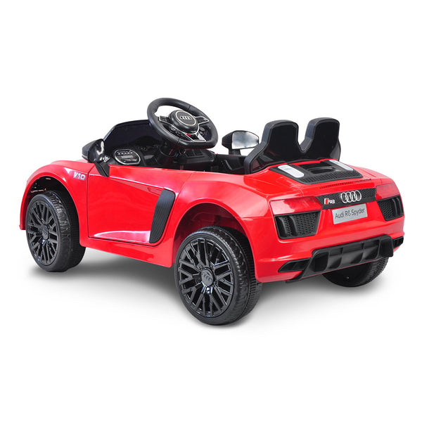 R8 Spyder Audi Licensed Kids Electric Ride On Car Remote Control Red Kids Ride On Toys