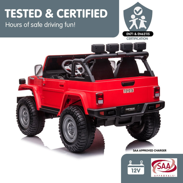 Kahuna Licensed Toyota Fj 40 Electric Kids Ride On Car Red Kids Ride On Toys