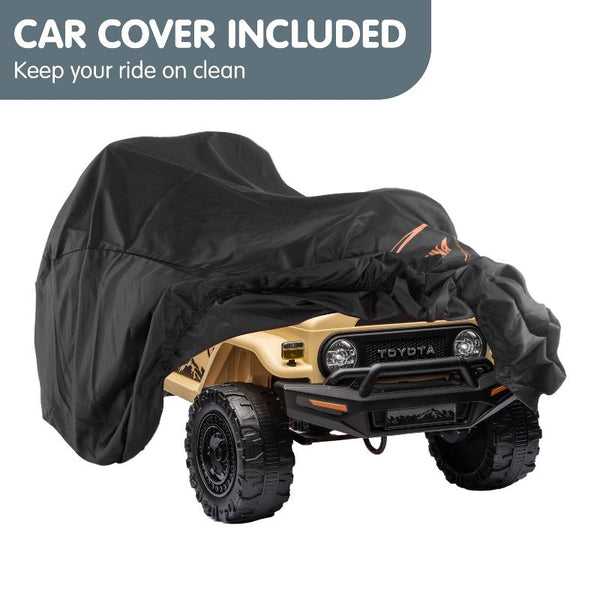 Kahuna Authorised Toyota Fj Cruiser Kids Electric Ride On Car Khaki Kids Ride On Toys