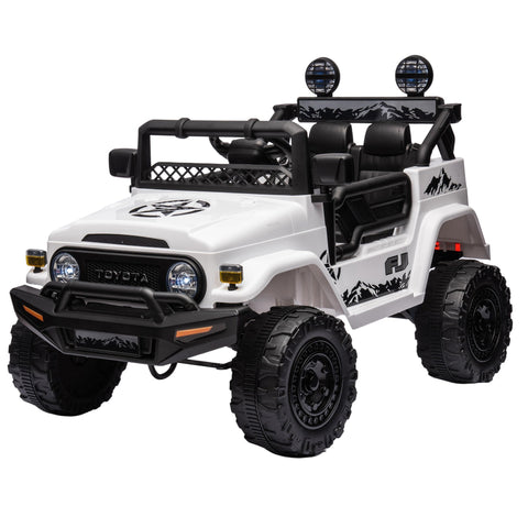 Kahuna Authorized Toyota Electric Kids Ride On Car Fj Cruiser White Kids Ride On Toys