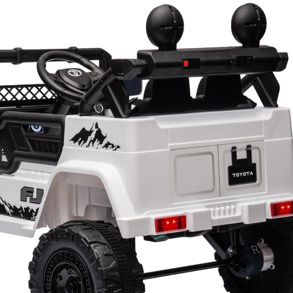 Kahuna Authorized Toyota Electric Kids Ride On Car Fj Cruiser White Kids Ride On Toys