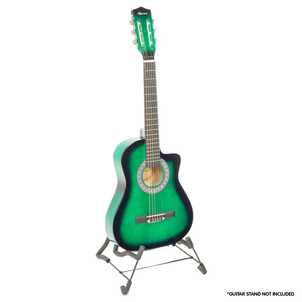 Childrens Acoustic Guitar Kids Musical Instrument Green Acoustic Guitars