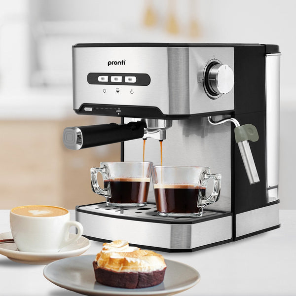 Pronti Automatic Espresso And Cappuccino Machine With Steam Frother 1.6L Espresso & Cappuccino Machines