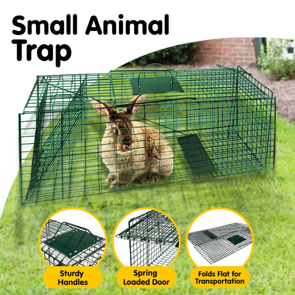 Klika Humane Live Animal Trap Folding Cage For Small Pets Possum Rat Rabbit Hare Small Animal Cages & Hutches