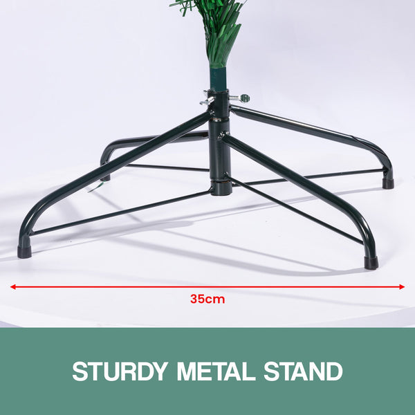 Christabelle 1.5M Enchanted Pre Lit Fibre Optic Christmas Tree Stars Xmas Decor Seasonal Decorations