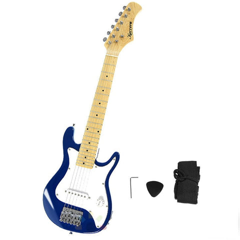 Electric Childrens Kids Guitar Musical Instrument Blue Electric Guitars