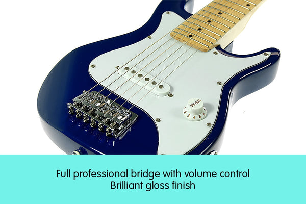 Electric Childrens Kids Guitar Musical Instrument Blue Electric Guitars