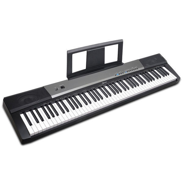 Karrera 88 Keys Electronic Keyboard Piano With Stand Black Electronic Keyboards