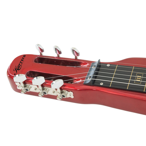 Karrera 6 String Steel Lap Guitar Metallic Red Electric Guitars