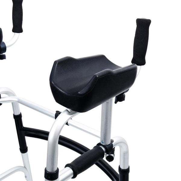 Orthonica Folding Rollator Walker Aluminium Adjustable Handles With Cane Box Walkers & Canes