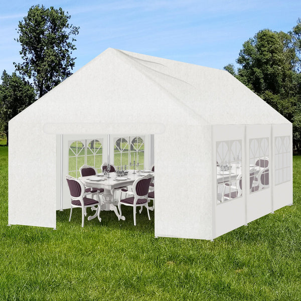 Wallaroo 6X6m Outdoor Event Marquee Gazebo Party Wedding Tent White Gazebos & Pergolas