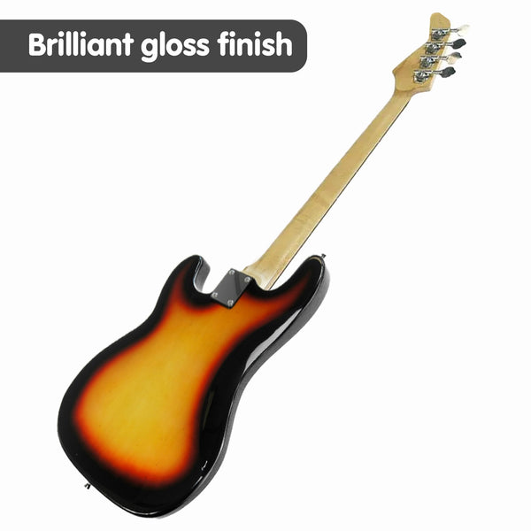 39In Electric Guitar Bass Tuner Music 4 String Instrument Full Size Sunburst Electric Guitars