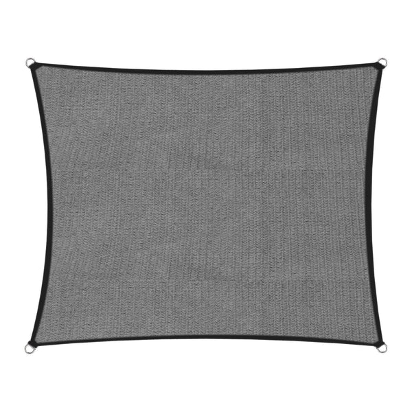 Wallaroo Outdoor Sun Shade Sail Canopy Grey Square 4 X 4M Shade Sails